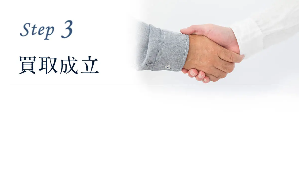 step3、買取成立
