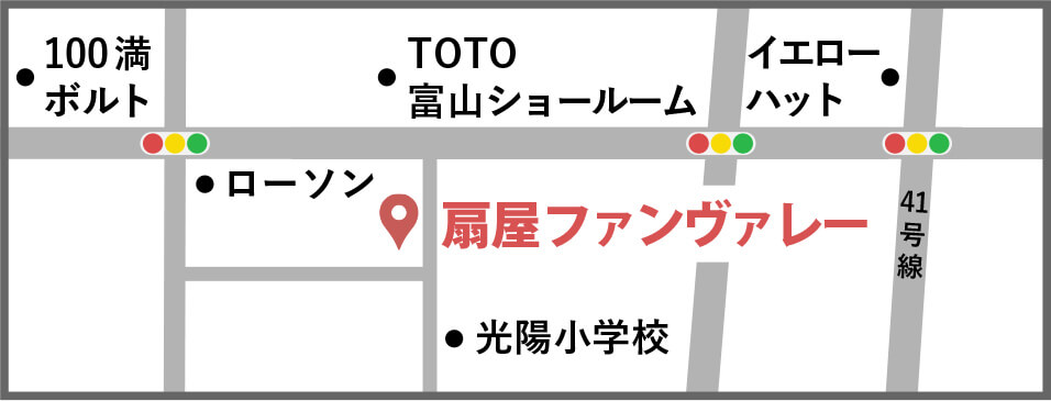 富山店の地図
